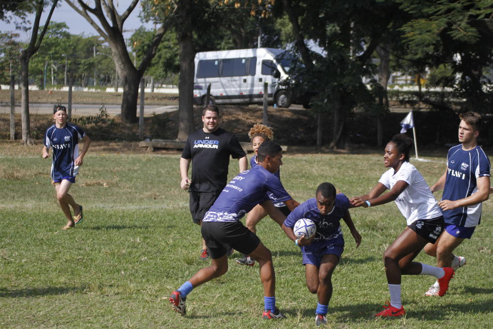 UmRio players in action during a local tournament, Niteroi, Rio de Janeiro, 2016