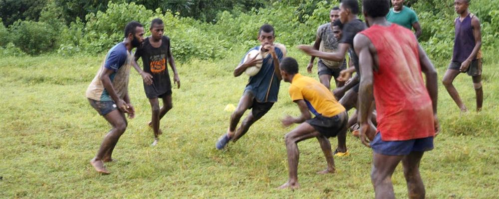 Informal Rugby Game, Rural Fiji - Image by Niko Besnier